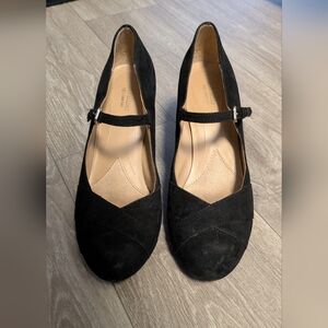 Naturalizer faux suede black heels, size 8.5